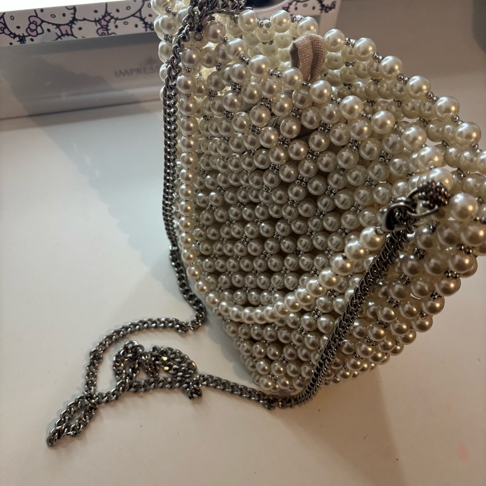 ZARA Pearl Beaded Handbag